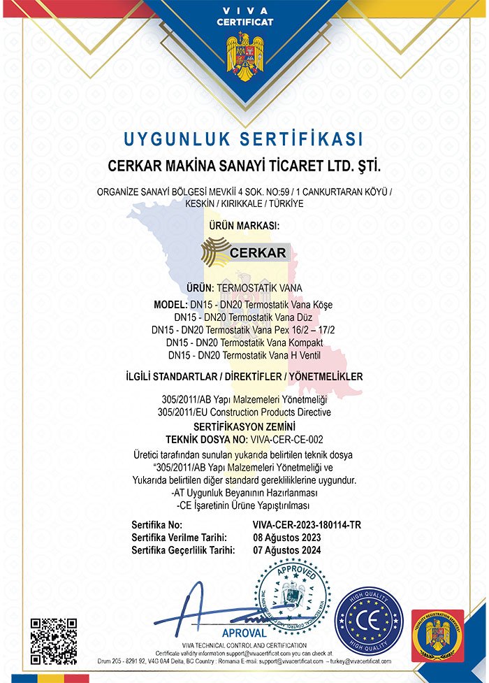 UYGUNLUK SERTİFİKASI