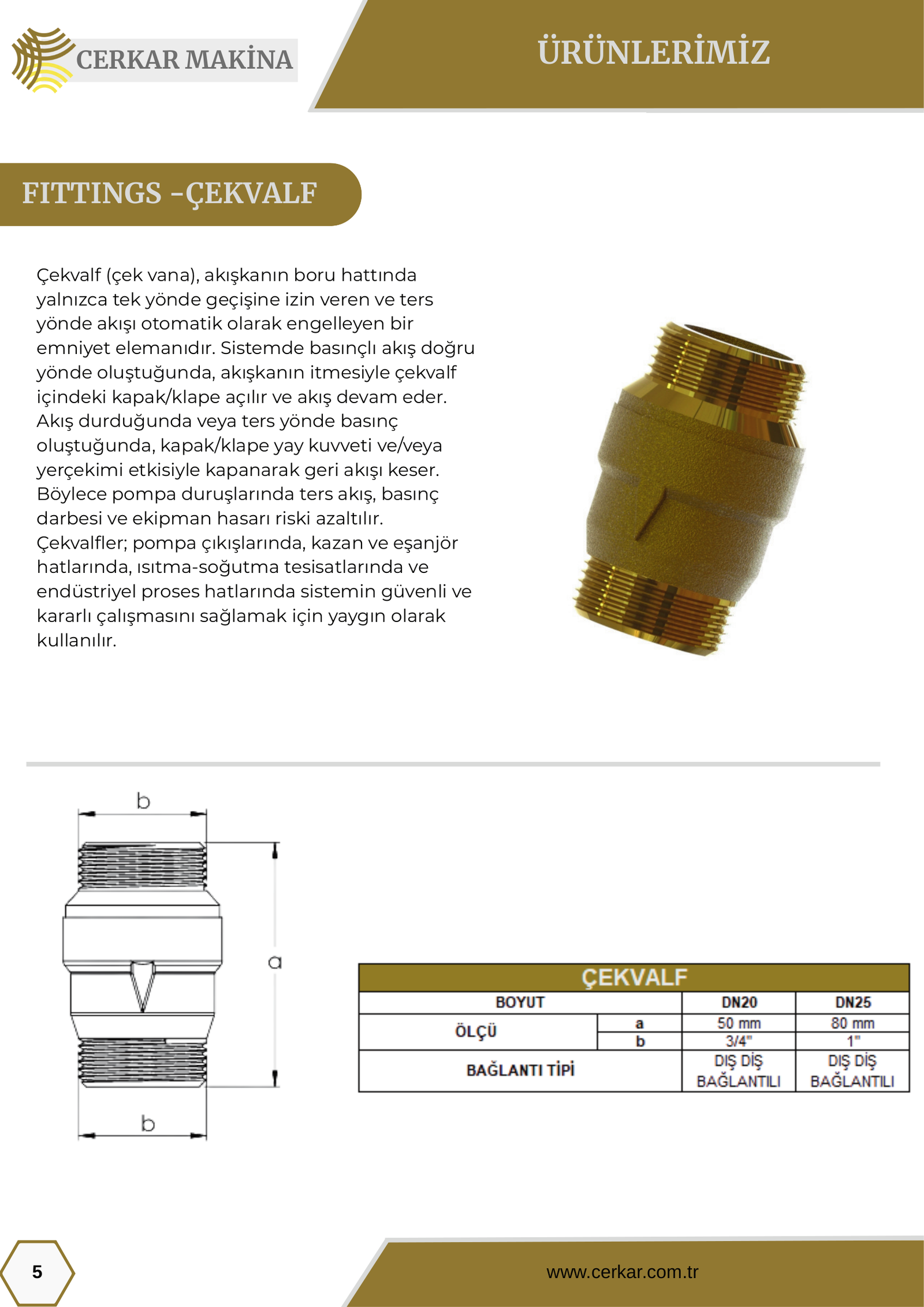 Cerkar katalog teknik çizim — sayfa 06 teknik çizimi